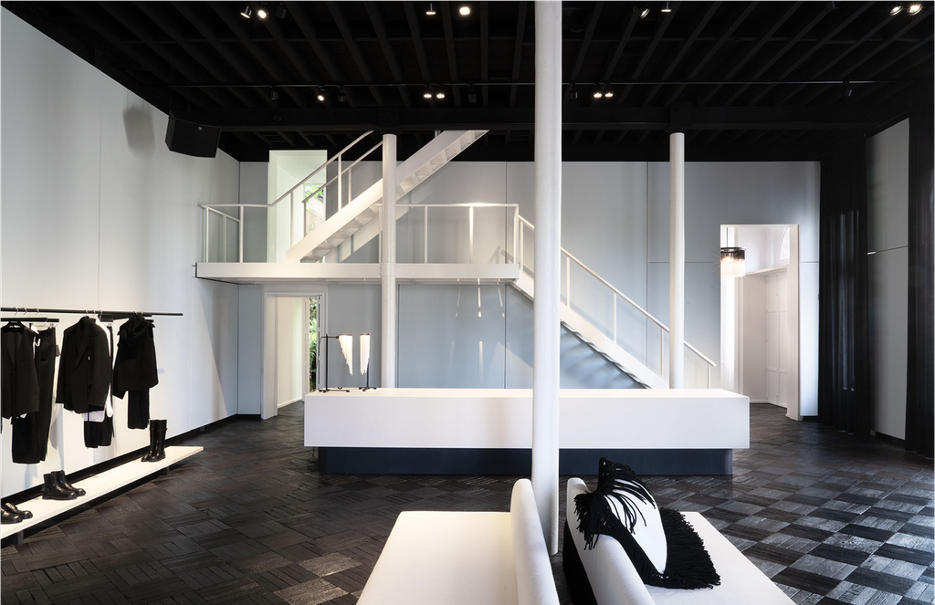 Antwerp’s Ann Demeulemeester store gets a monochrome facelift