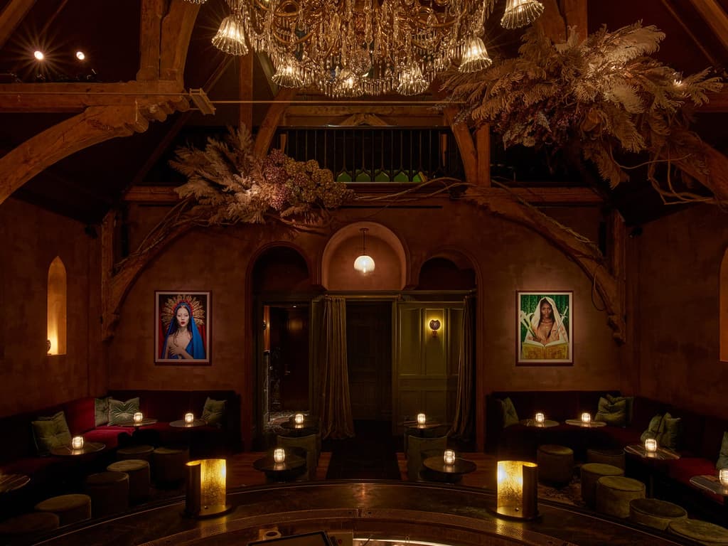Chapel Bar in New York is a member's bar dedicated to photography