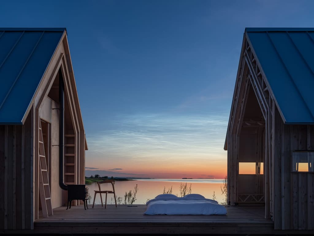 Cabin Anna is a shapeshifting retreat that slides into new configurations
