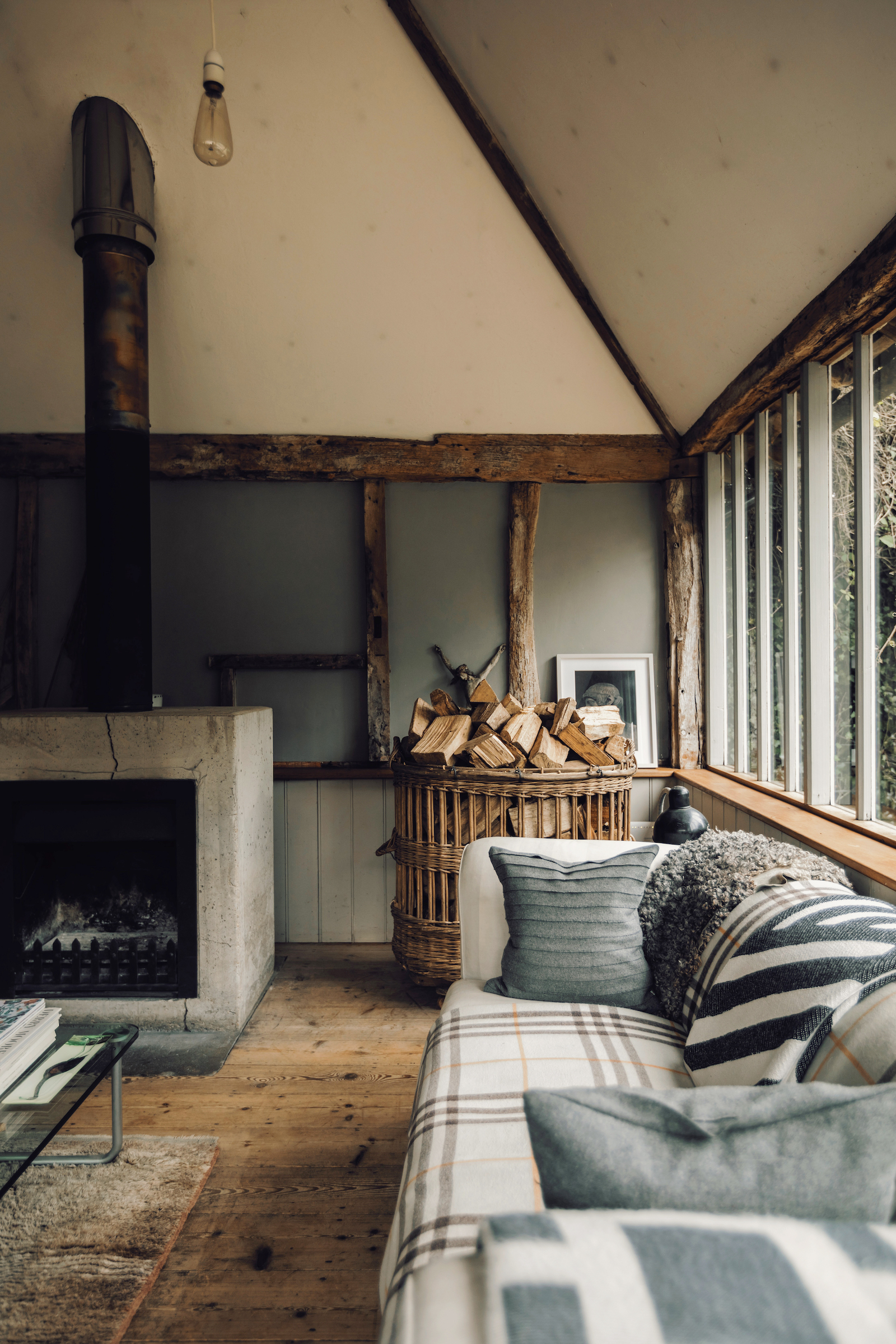 An 18th-century workshop is now a rustic home in east Sussex