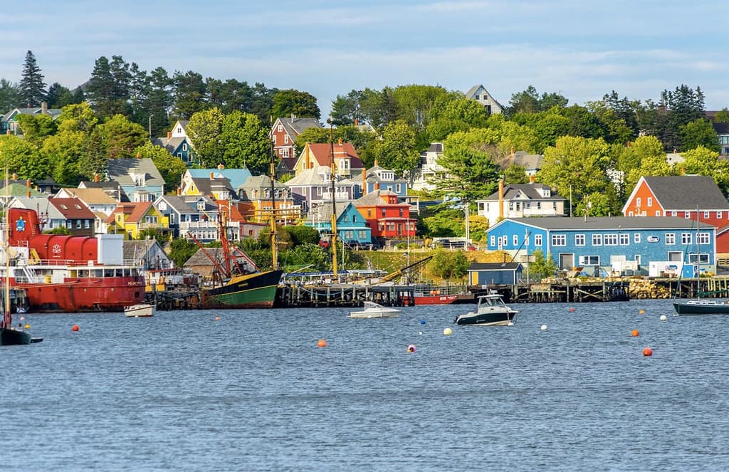 Downtown Lunenburg harbourfront