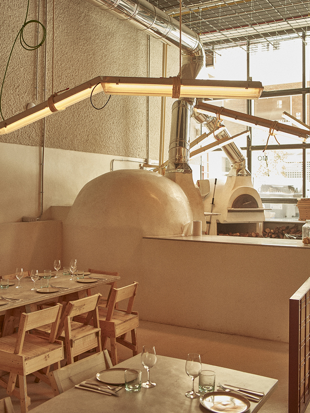 Almost every part of this Madrid restaurant is made from recycled materials