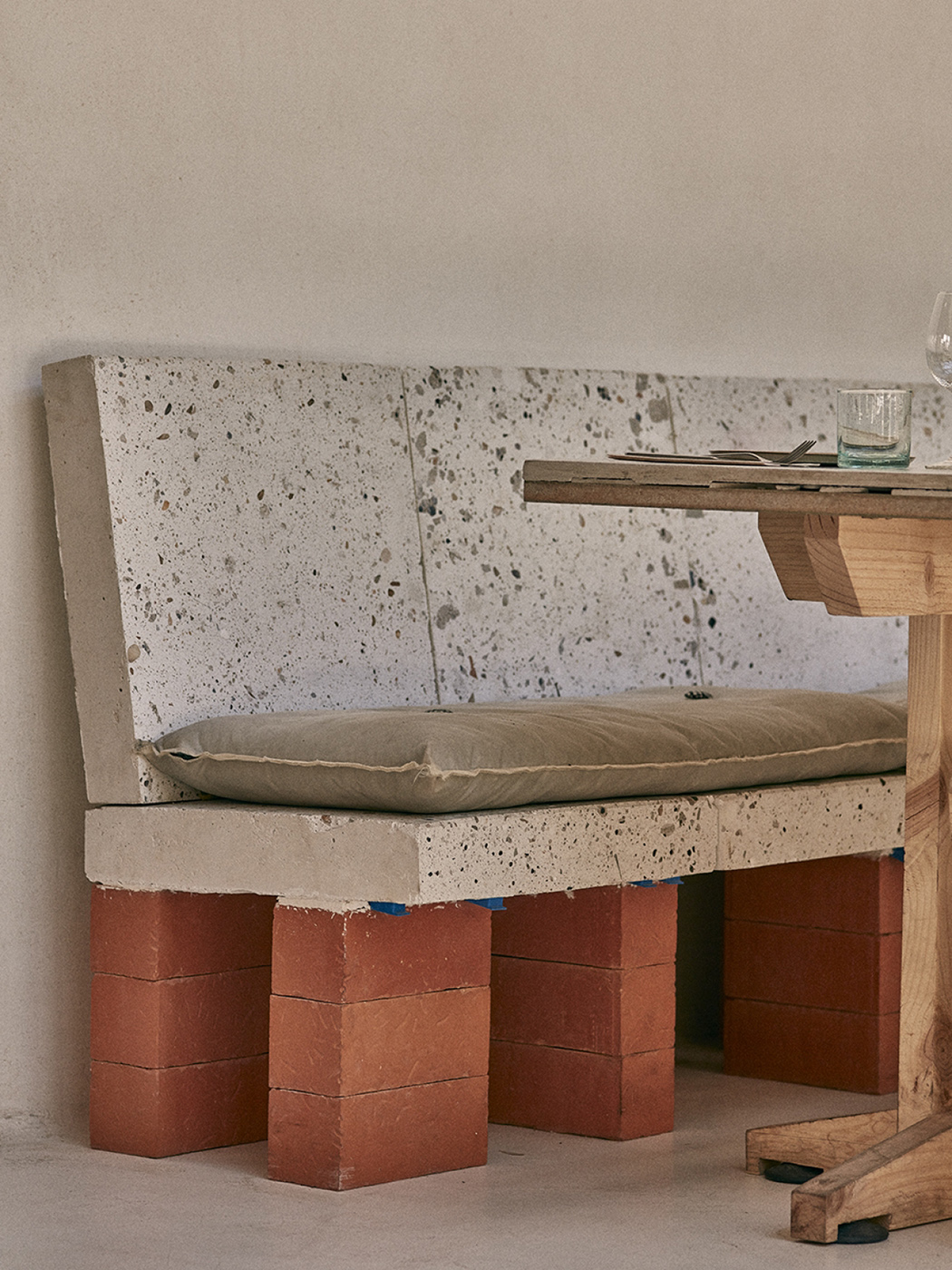 Almost every part of this Madrid restaurant is made from recycled materials