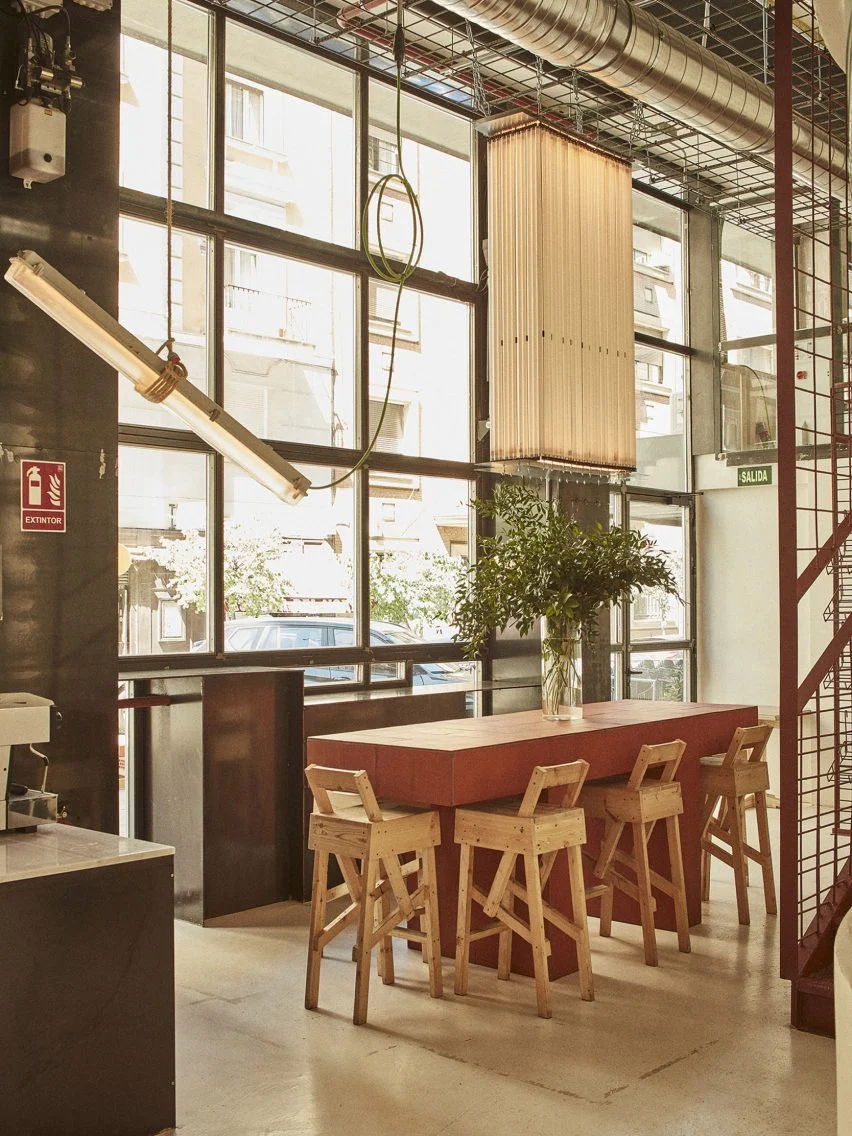 Almost every part of this Madrid restaurant is made from recycled materials