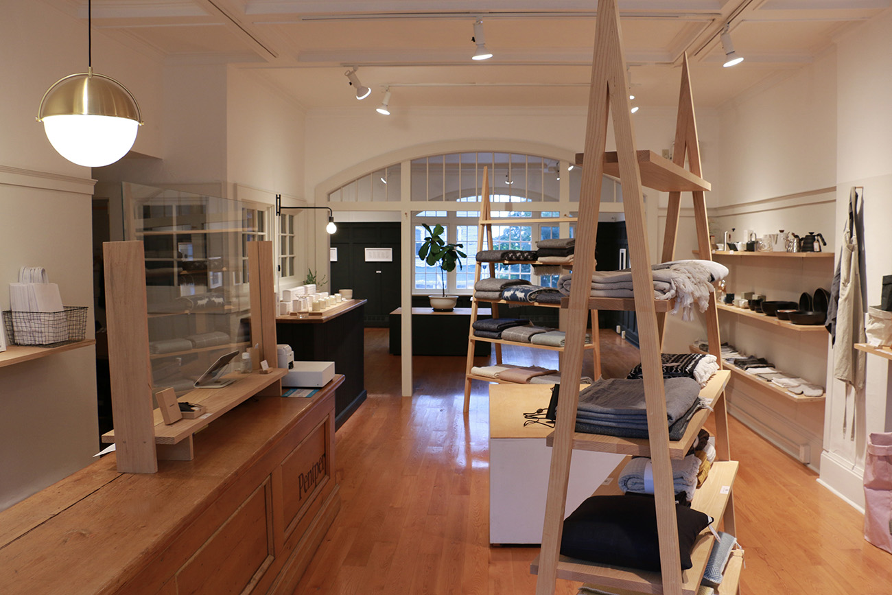 Oak shelving