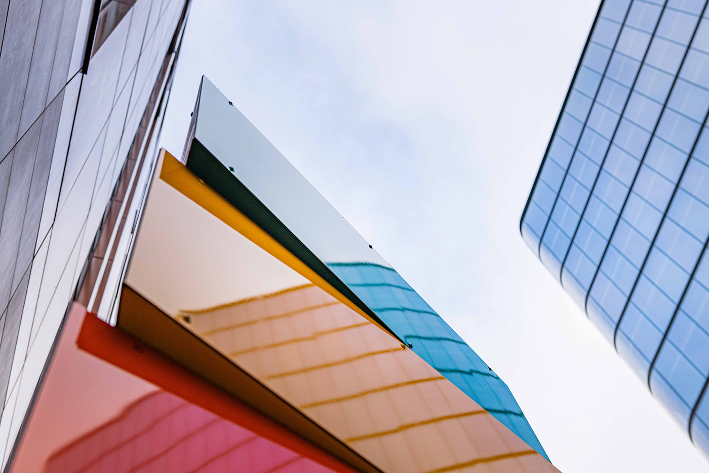 Liz West installs colourful glow-in-the-dark towers in Salford