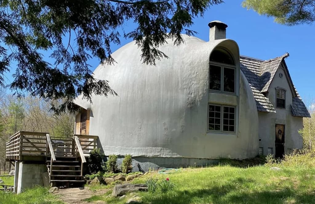 An artist's handmade dome home is for sale in Maine