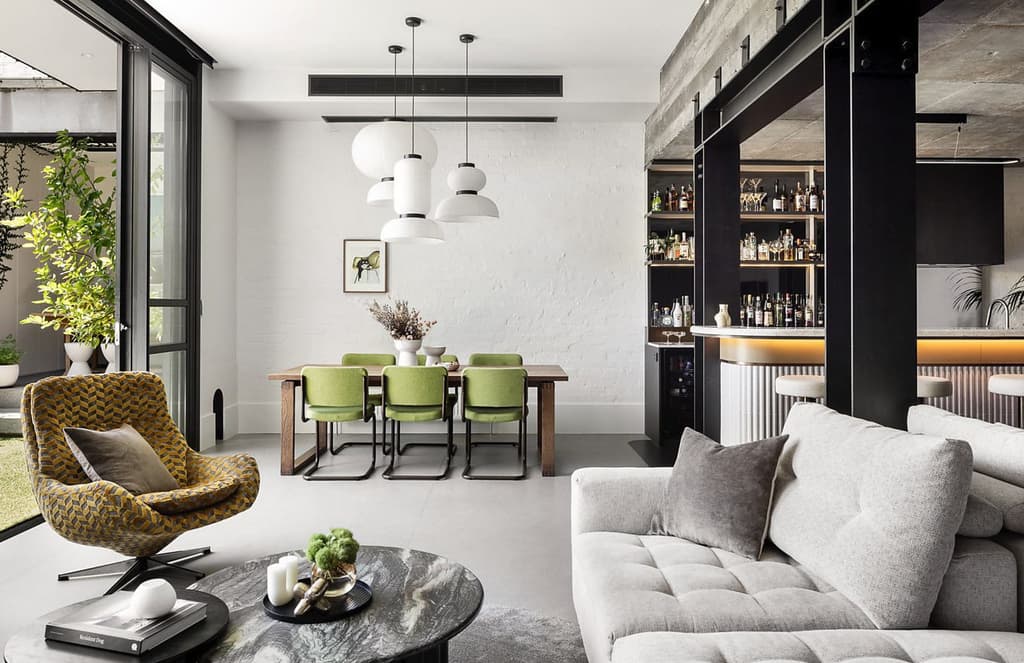 An interior designer’s live/work showroom is for sale in Melbourne’s Albert Park