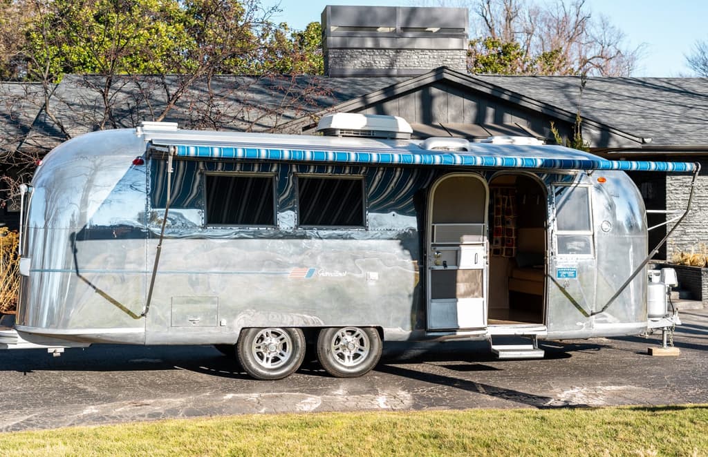 A refurbished 1965 Airstream Overlander is on the auction block Stateside