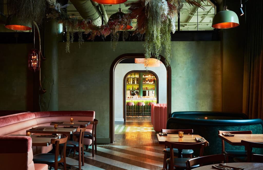 Atlanta’s Atrium bar is a tropical wonderland of birds and plants