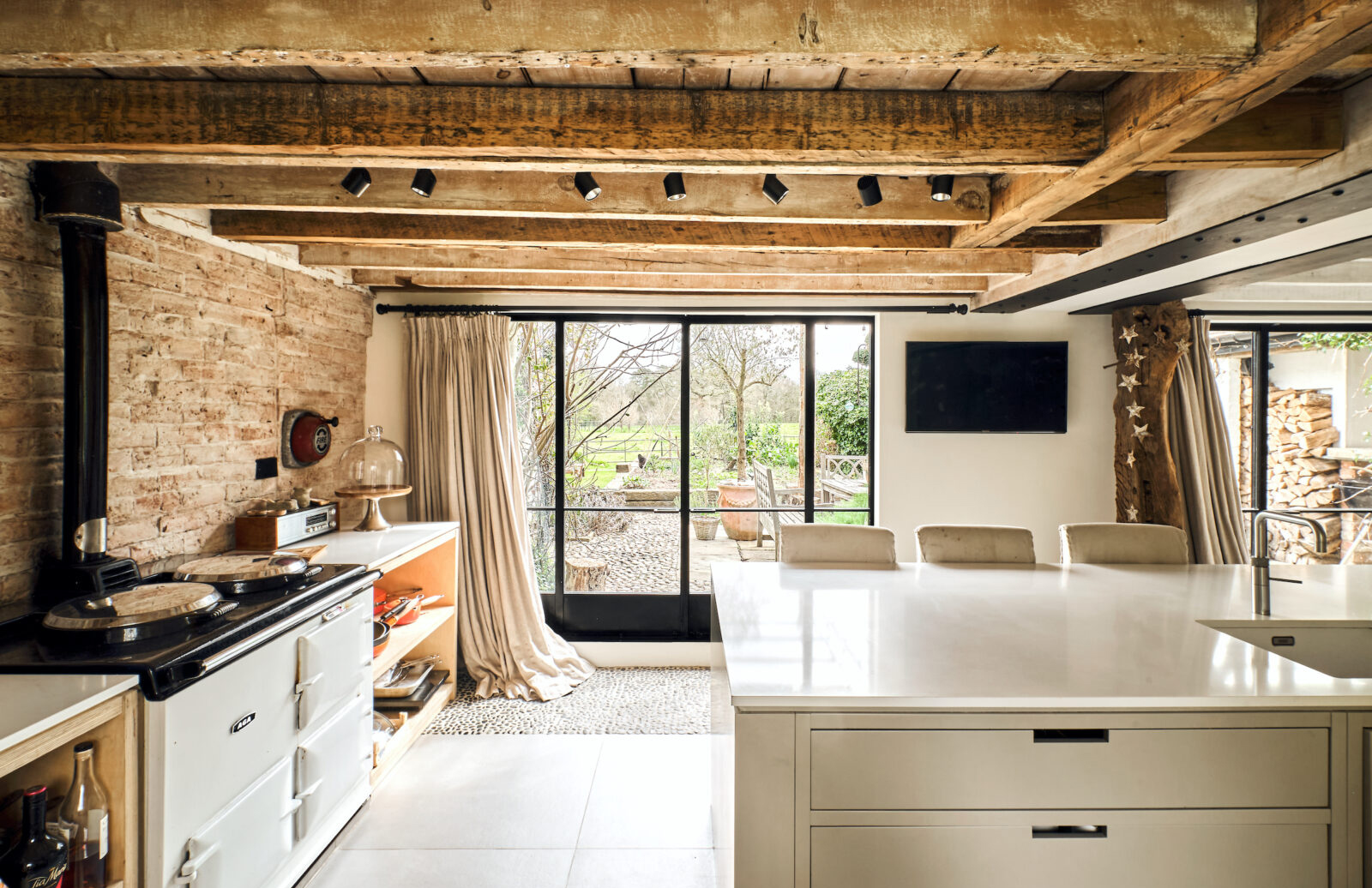 Renovated 17th-century Cheshire cottage marries modernity with country rustic