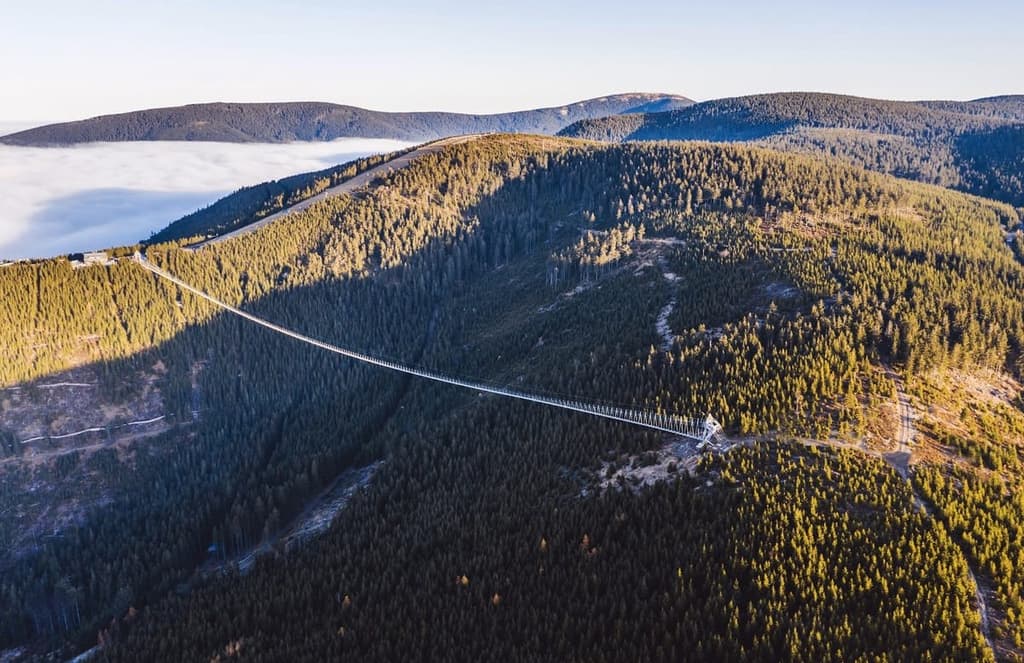 The world’s longest suspension bridge opens in the Czech Republic