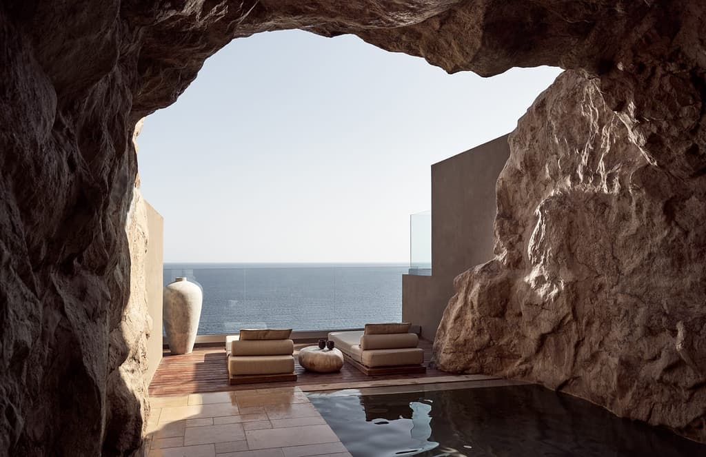 Crete's clifftop wellness resort Acro Suites celebrates the landscape
