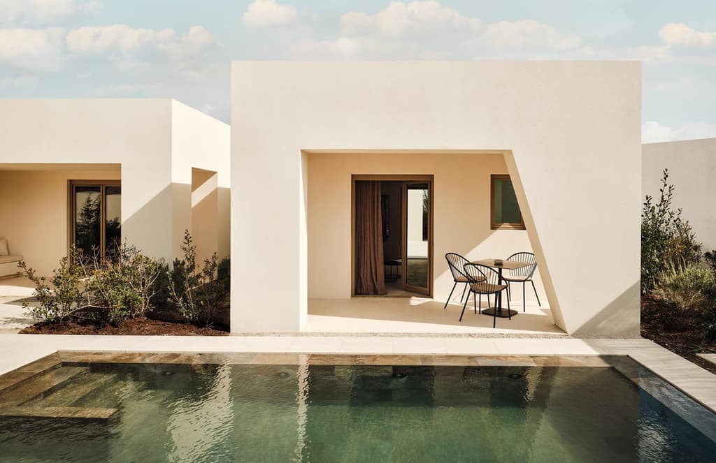 Noūs Santorini brings abstract minimalism to the Cyclades