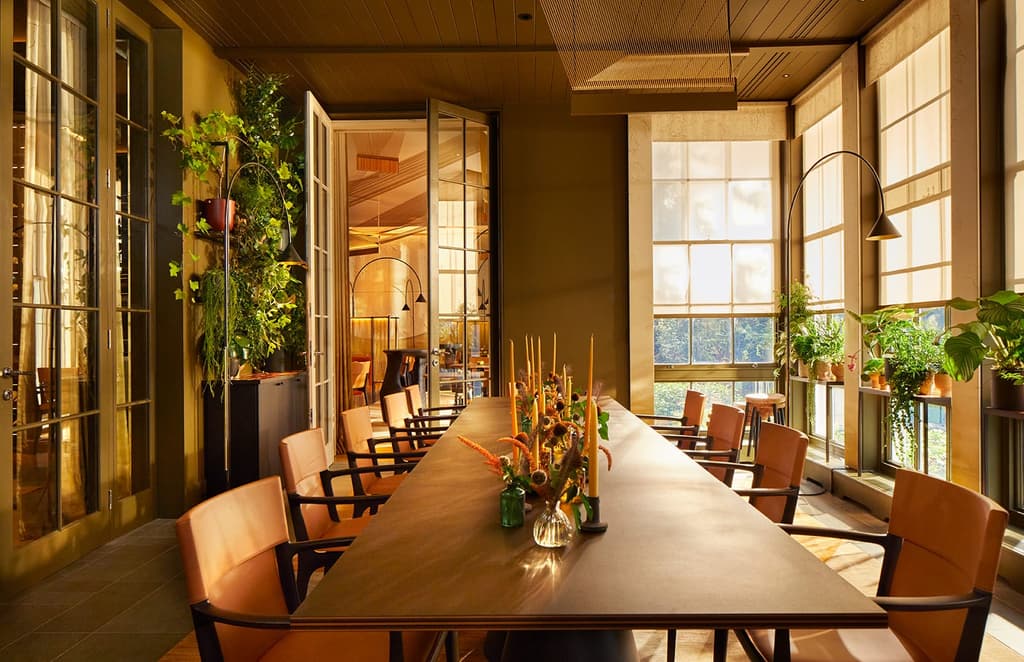Berkshire restaurant Woven by Adam Smith bathes diners in golden light