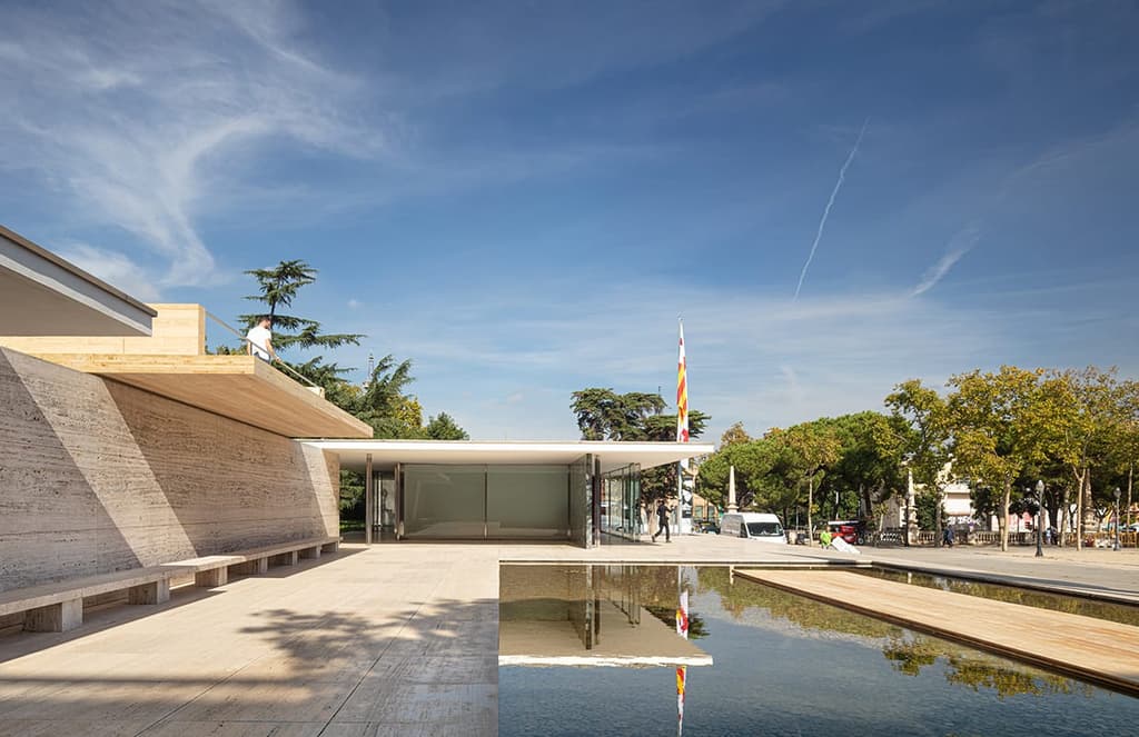 Mies van der Rohe's Barcelona Pavilion gets a timber twin for a week