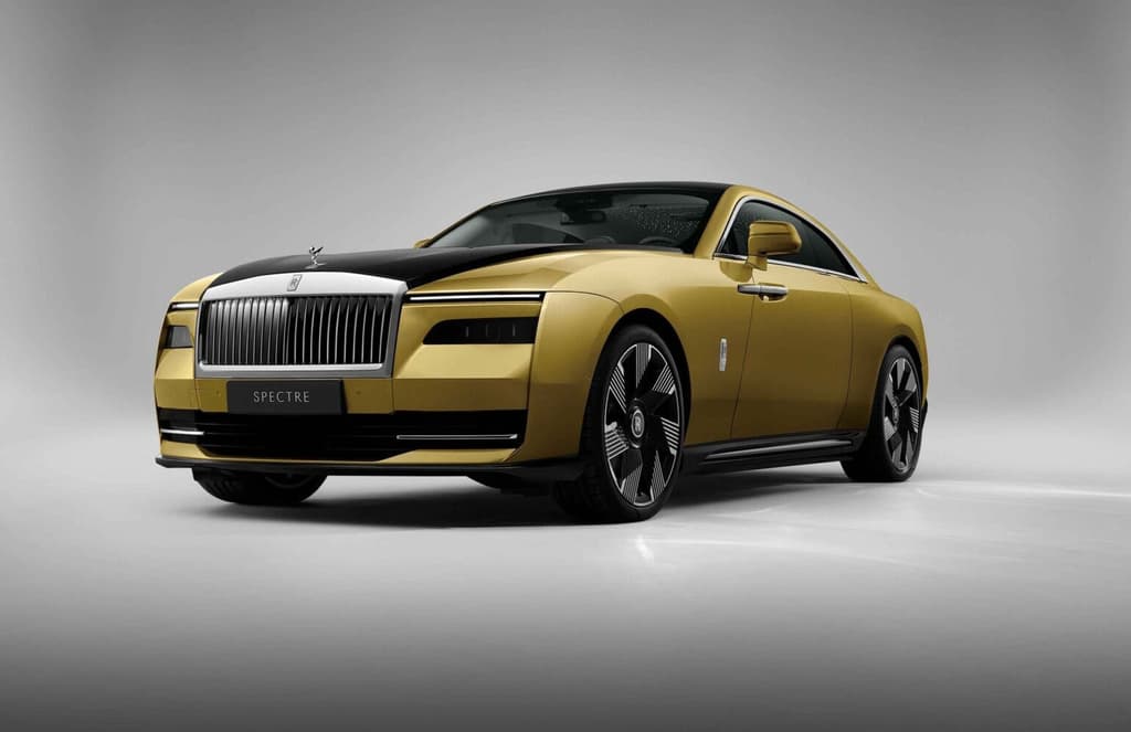 Rolls-Royce reveals its gold-hued electric car