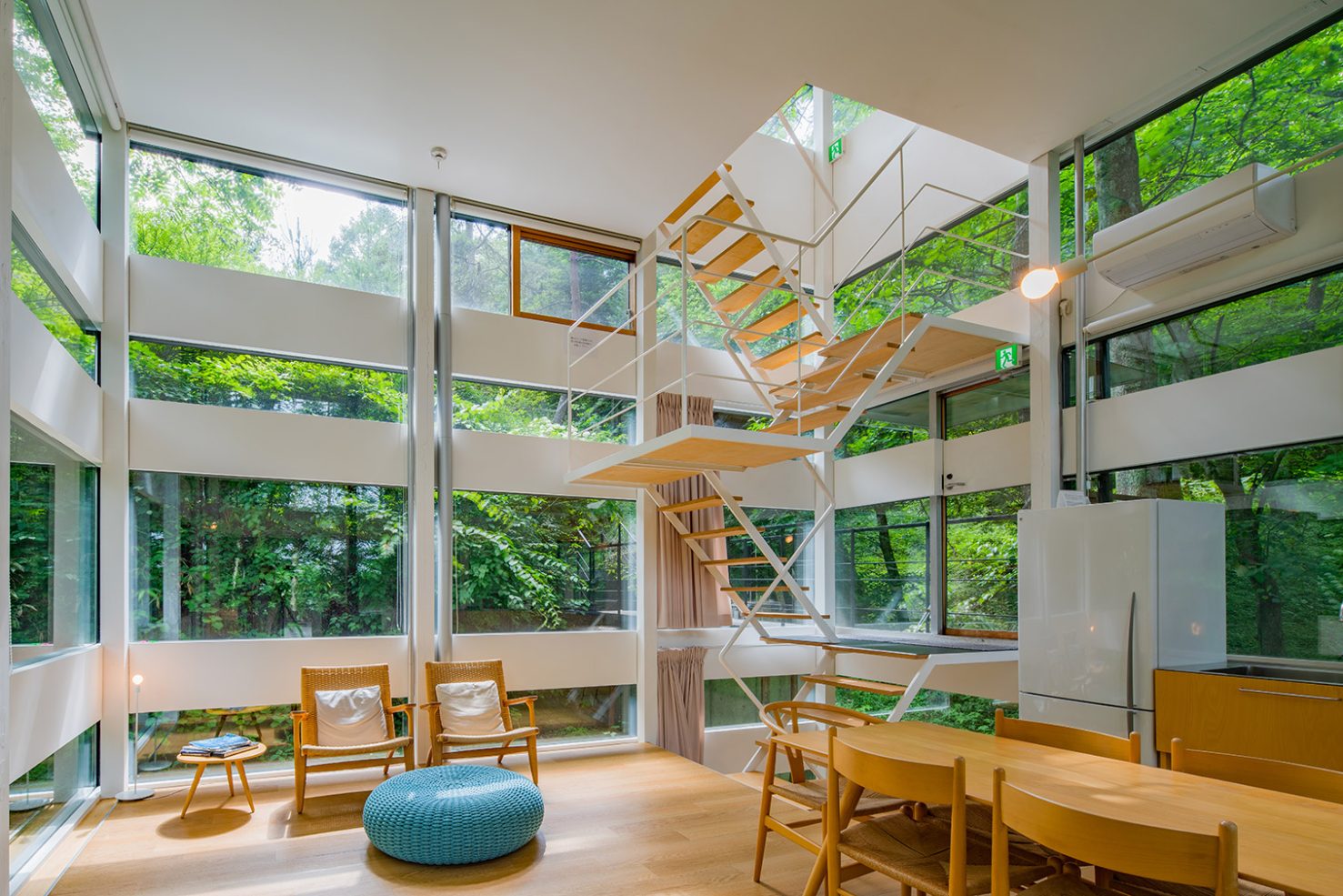 Inside a Japanese glass cabin designed for forest bathing The Spaces