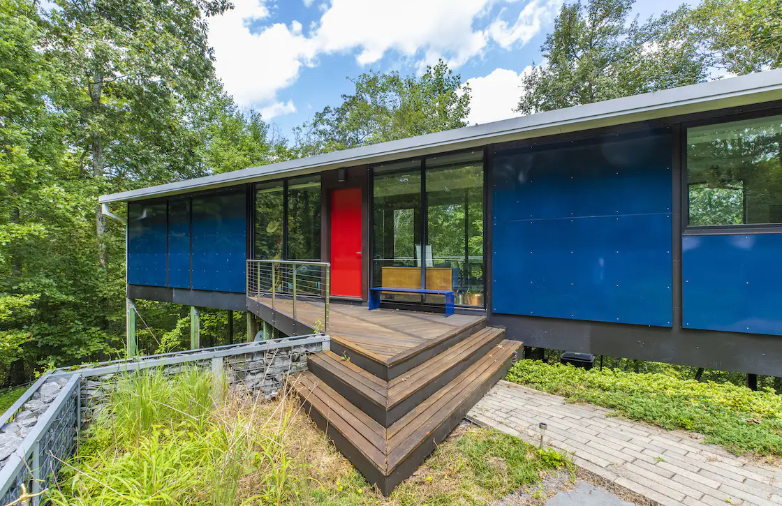 Buy an original FlatPak house overlooking a Virginia ravine