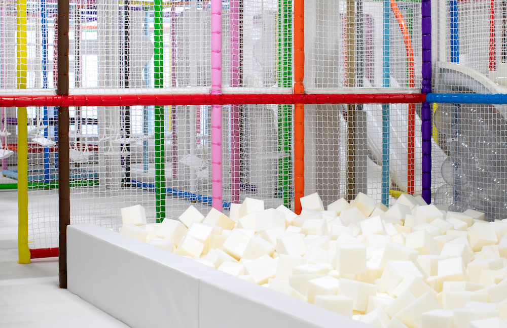 Have a ball at Cj Hendry’s temporary warehouse playground