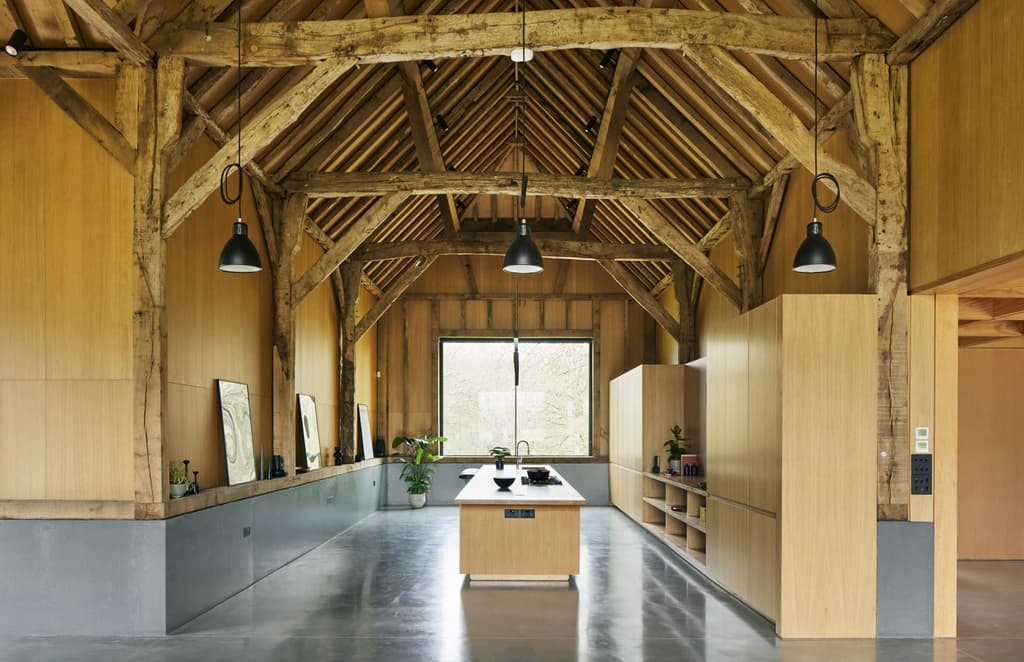 These refurbished farm buildings span 400 years