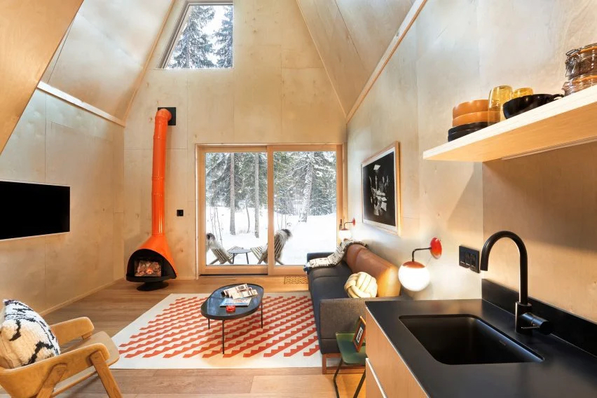 Colorado S A Frame Club Offers A Taste Of Modern Mountain Living The   SkyLab AFrames 06 