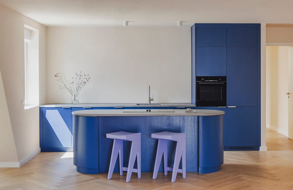 Berlin blues? This cheerful Charlottenburg loft embraces colour