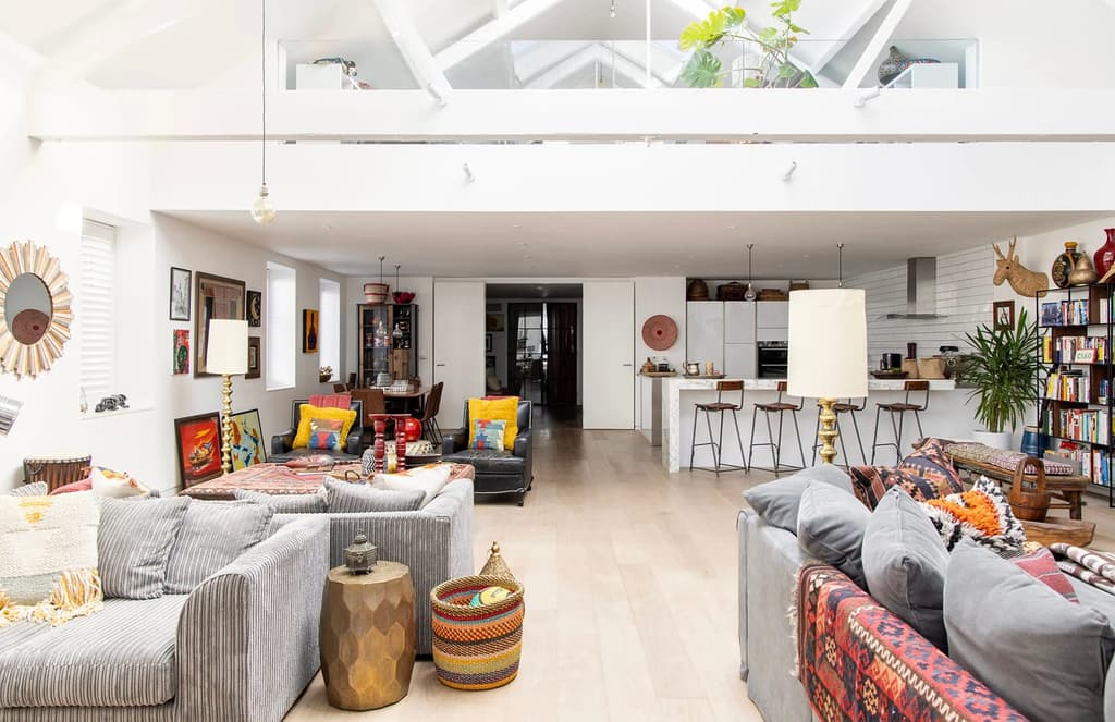 London loft-style home in a converted armaments factory is for rent