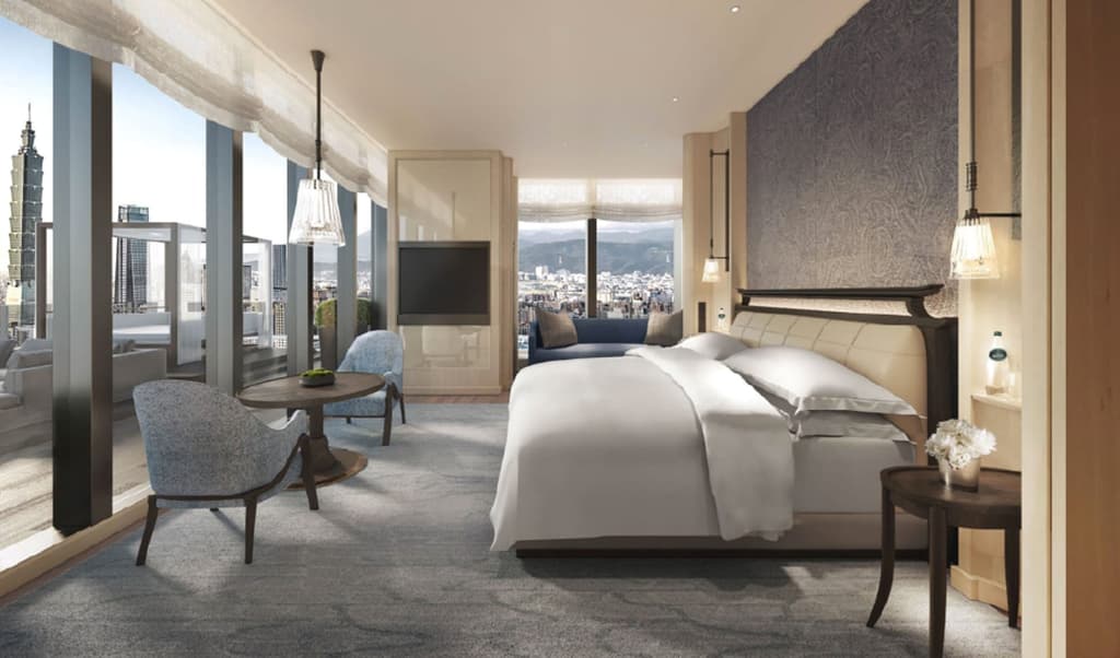 One of the suites inside the upcoming Capella Taipei, Taiwan