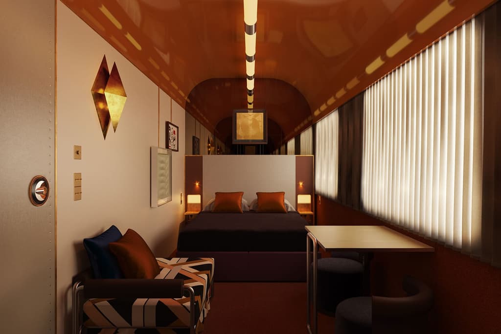 The Orient Express's La Dolce Vita train carriage