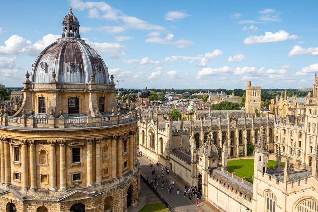 Exterior of the Bodleian Library in Oxford - part of the University of Oxford.