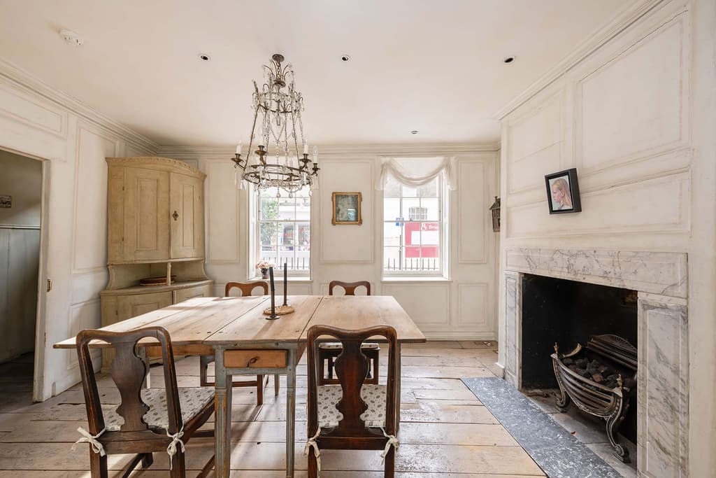 The dining room