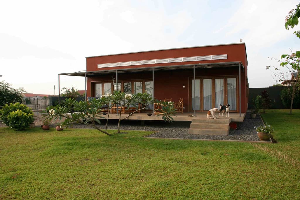 Lesley Lokko's Accra home. Photography via Lesley Lokko