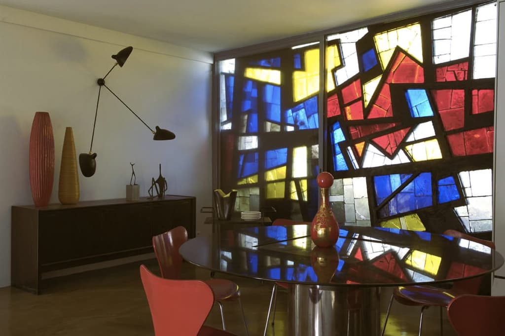 Bloc's stained glass window
