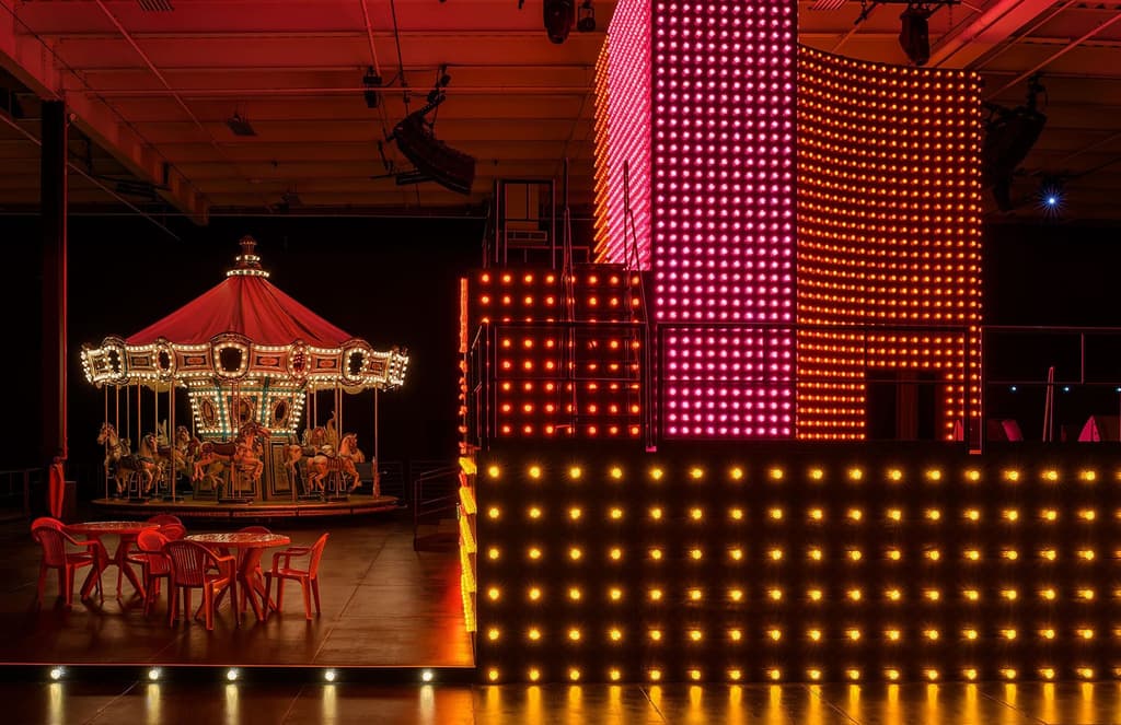 Carsten Höller and Prada hosted a sparkly sideshow on LA's busiest weekend