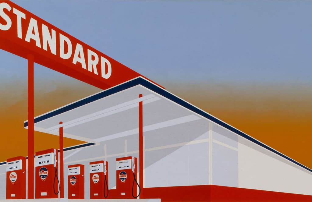 Pulling into LACMA: an Ed Ruscha retrospective depicting the graphic charm of midcentury America