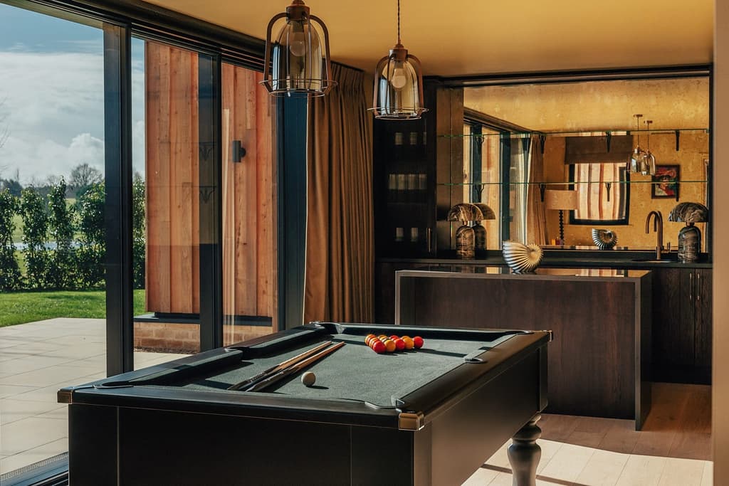 The pool room