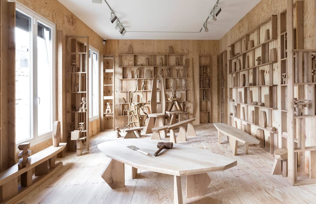 'Landscape furniture' adds dimension to a new Paris gallery