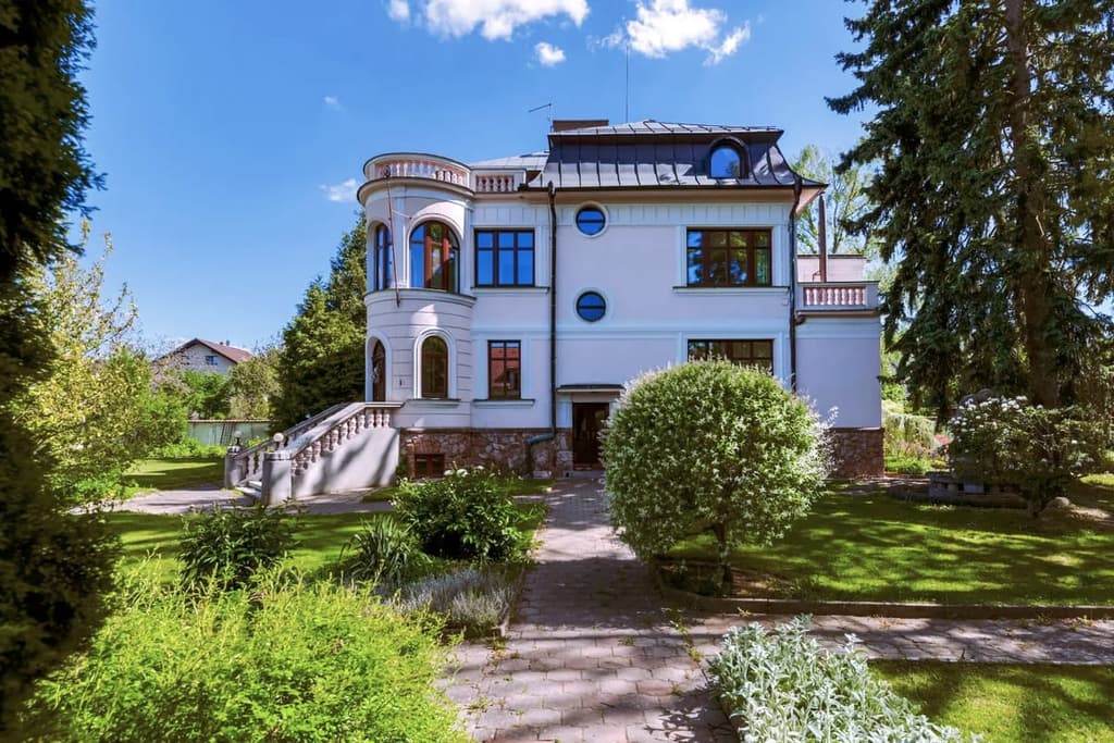 A renovated Art Nouveau villa comes to market outside Prague