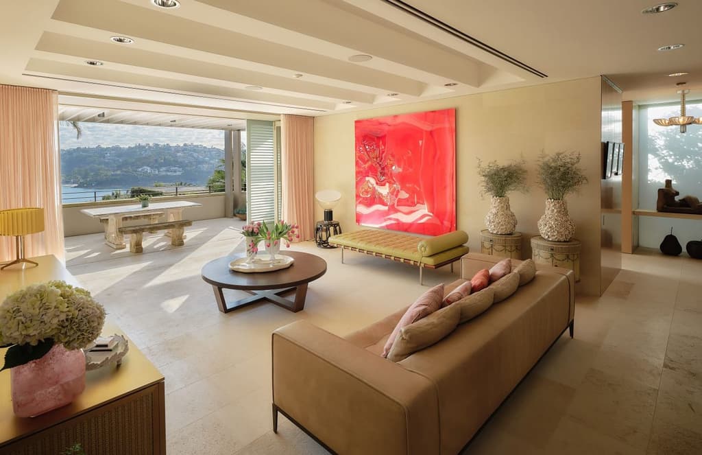 This Sydney home marries sleek interiors with Middle Harbour views