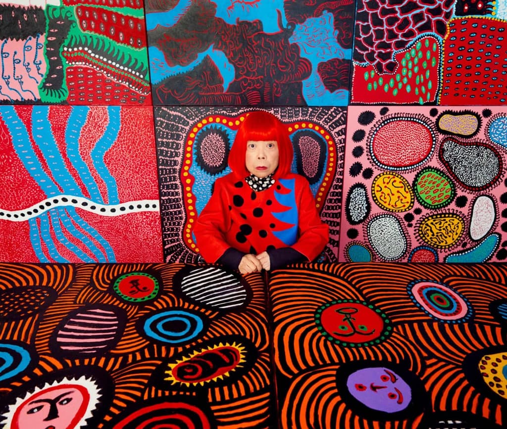 Yayoi Kusama. Photo by Yusuke Miyazaki. © YAYOI KUSAMA. Courtesy Ota Fine Arts, Victoria Miro, and David Zwirner