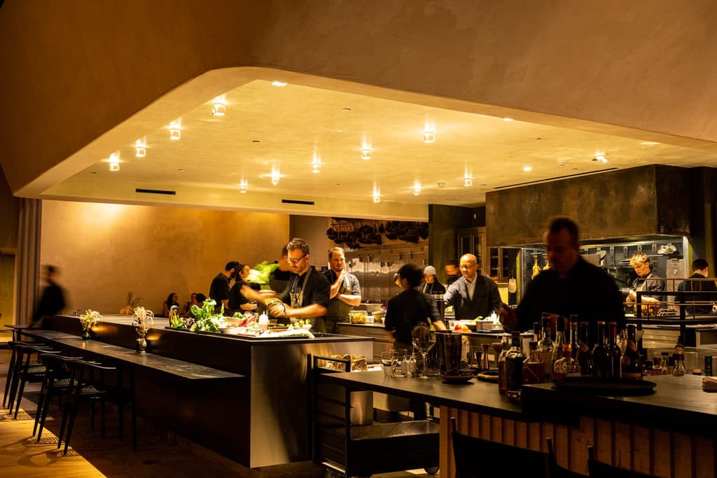 Kitchen and bar