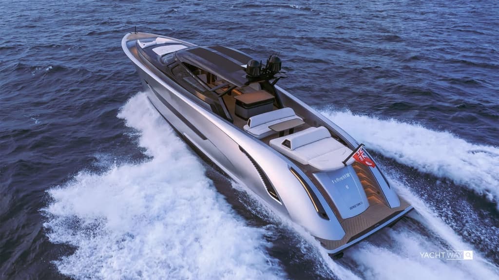 Wajer 77 exterior, with an aluminium hull