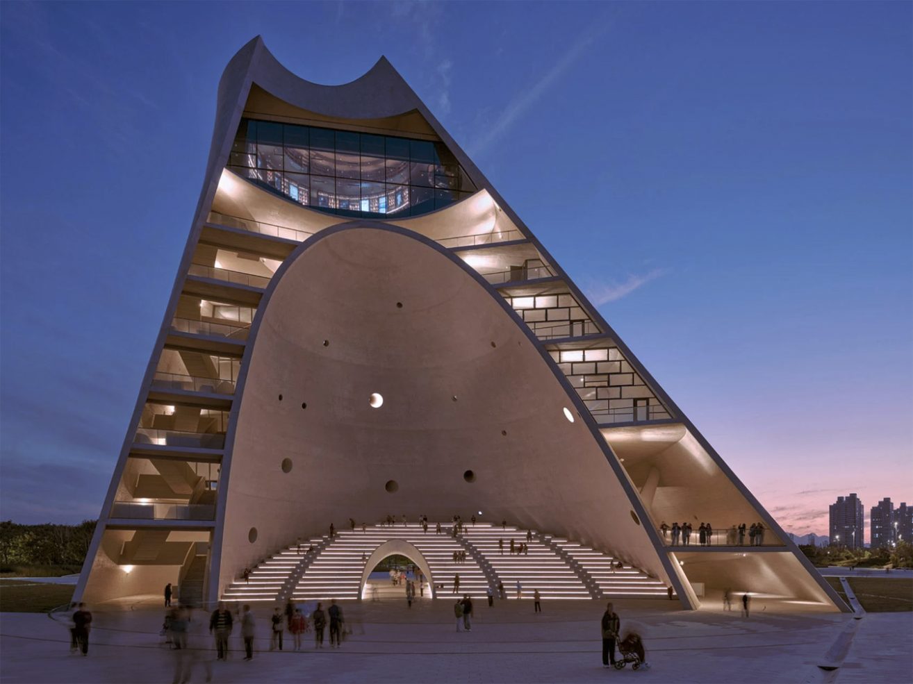 Picture Idea: This Canonical Theatre By Open Architecture Is A Giant Sundial