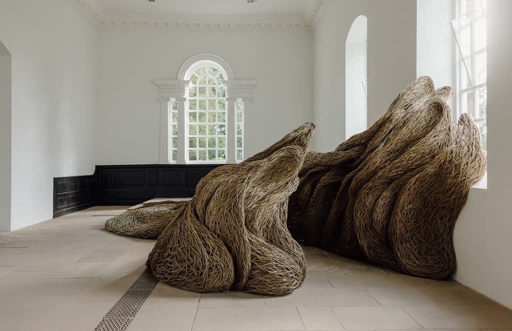 Laura Ellen Bacon’s woven art creeps indoors at Yorkshire Sculpture Park