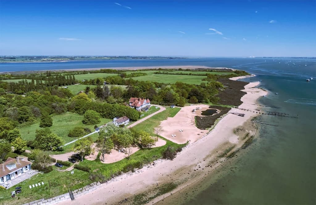 Private island near London hits the market for £25m