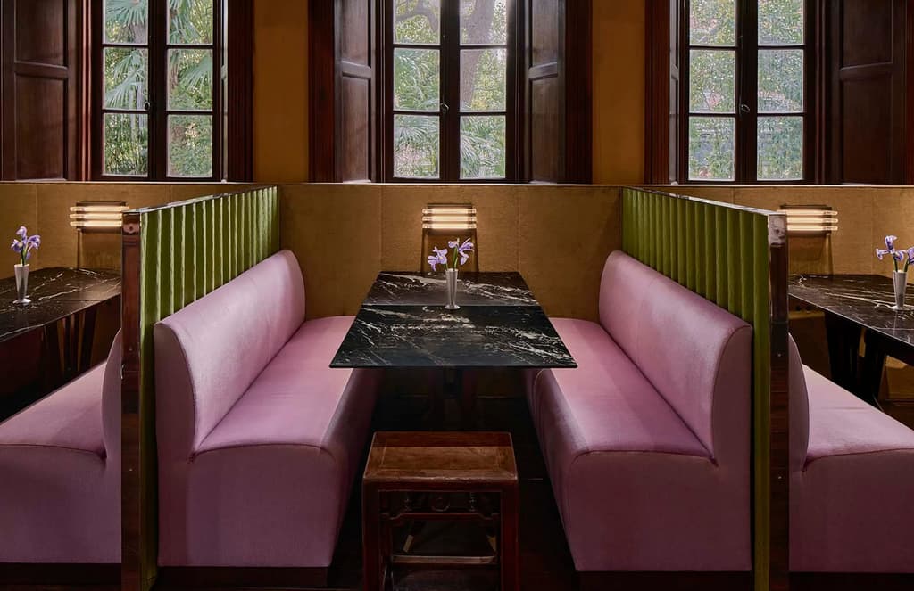 Peek inside Prada’s new restaurant, designed in collaboration with cult director Wong Kar Wai
