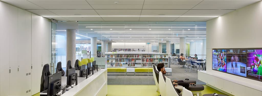 Media Centre room inside the library