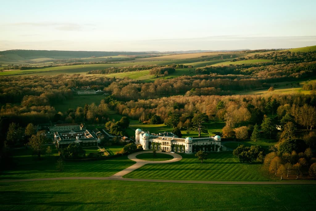 Aerial view of Goodwood Estate
