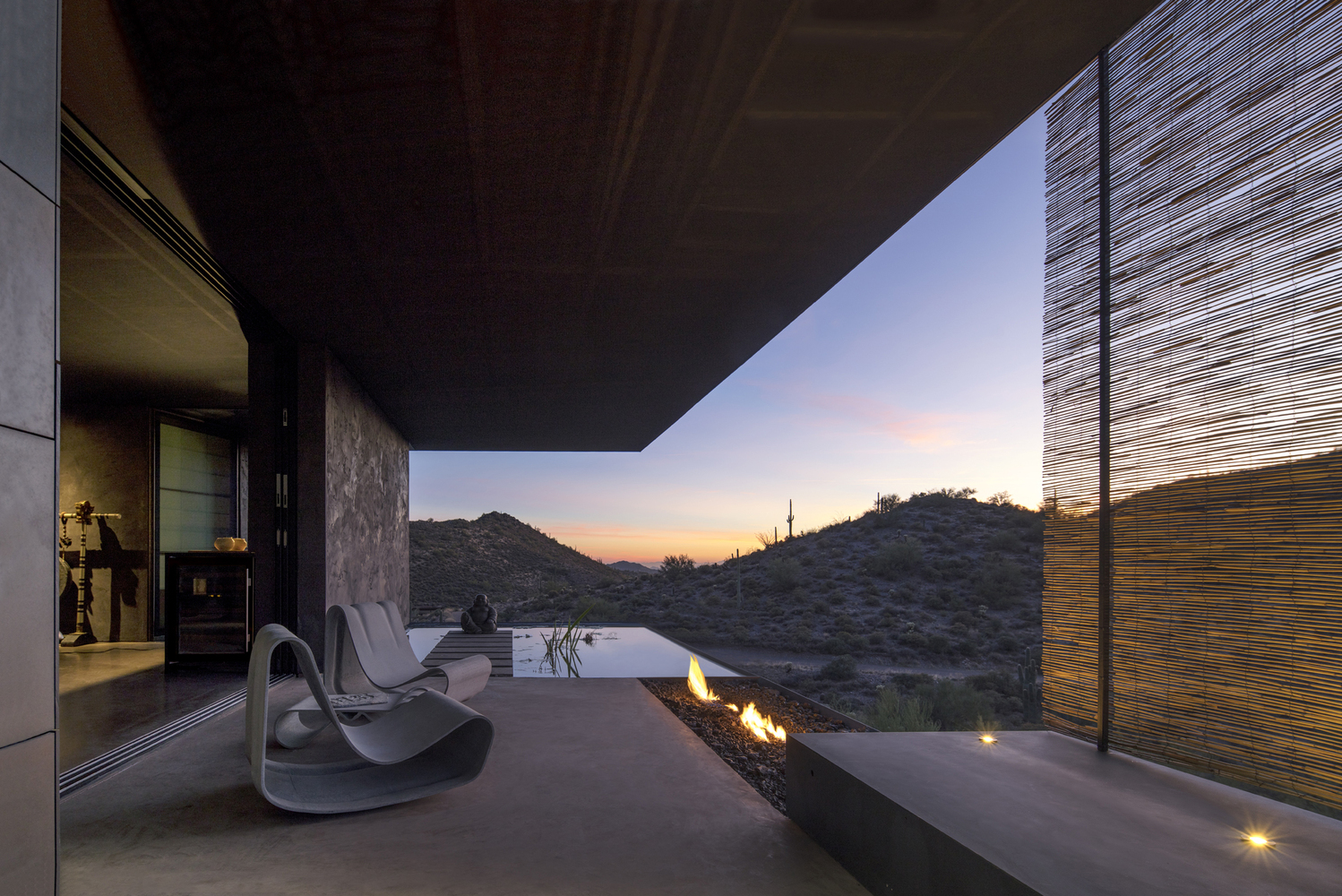 A postmodern desert hideaway outside Phoenix lists for $2.3m